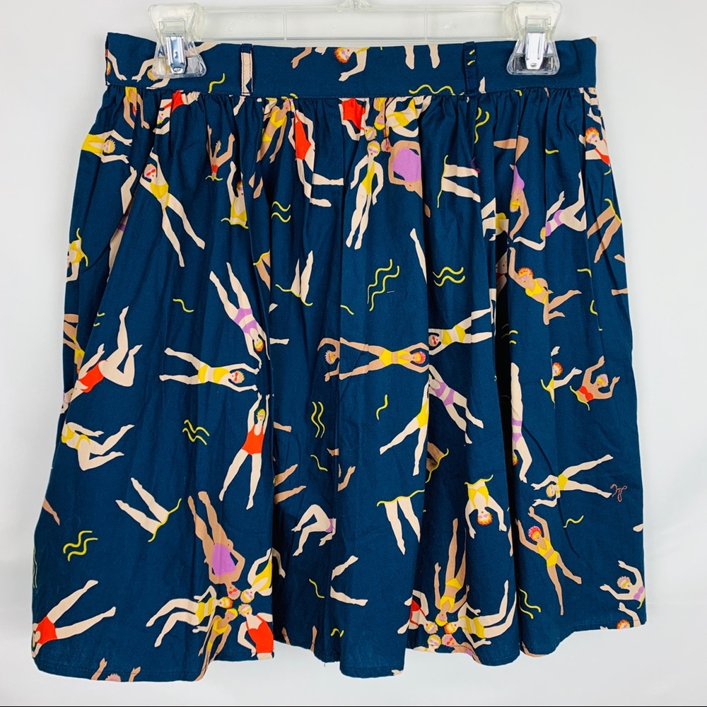 MODCLOTH Synchronized Swimmers Skirt with Pockets